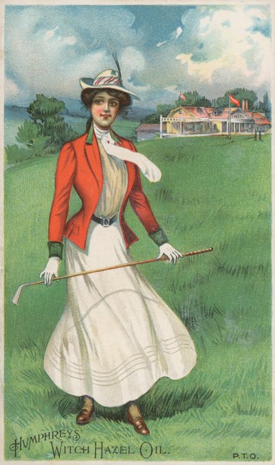 Fille jouant au golf - American School